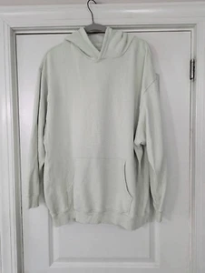 Aerie Hooded Sweatshirt women's Large mint green boxy oversized cozy - Picture 1 of 8