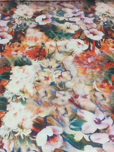 Hardy'sTextile 100%Silk Satin Digital Print DIY Dress Scarf Skirt Top Skirt(#56) - Bild 1 von 1