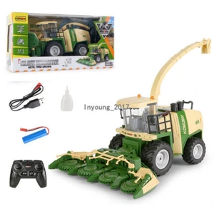 Tractor de control remoto 1:24 RC tractor agrícola juguete con luz sonido niños regalos - Imagen 1 de 6