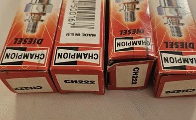 SET OF 4X GLOW PLUGS CHAMPION FOR ALFA 1.9JTD 2.4JTD  46754154 60816139 55200817 - Image 1 of 4