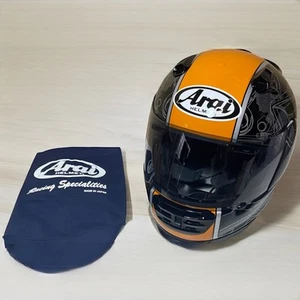 Arai RAPIDE-IR CHOPPER Full Face Helmet Orange Black L:59-60cm New From Japan - Imagen 1 de 9