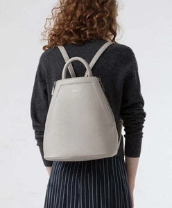 Matt & Nat CHANDA Vegan Leather Backpack Cream One Size Bag Ivory Tan Adjustable - Picture 1 of 11