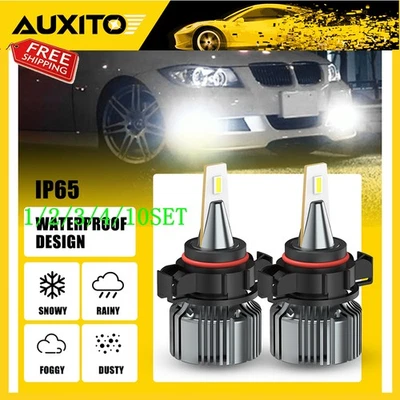 AUXITO 5202 Bombillas LED Antiniebla Conducción 6000K Alta Potencia Blanca Lámpara I9 1~10 Juego Foto 1 de 4
