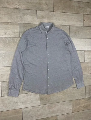 Camisa gris Gran Sasso para hombre manga larga abotonada talla 56 XL-XXL Foto 1 de 4