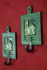 Hybrid Camel Design Decorative Hanging Hook Key Holder Pair Handmade Brass VR30 - Picture 1 of 11