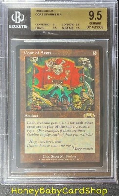 MTG Exodus 1998 Coat of Arms BGS 9.5 GEM MINT Silver Age Iconic Staple - Image 1 of 4