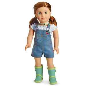 American Girl BLAIRE WILSON GARDENING OUTFIT - BIBS BOOTS TOP - RETIRED 
