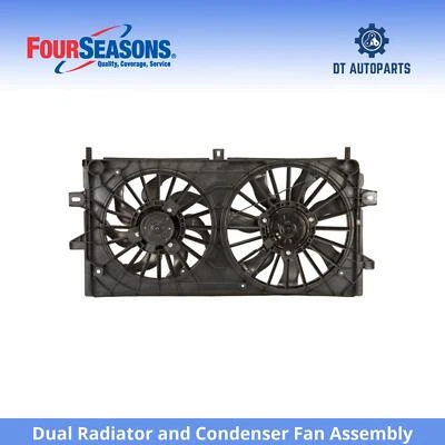 Conjunto de ventilador condensador radiador doble 4 mares Chevrolet Impala 2006-2010 Foto 1 de 4