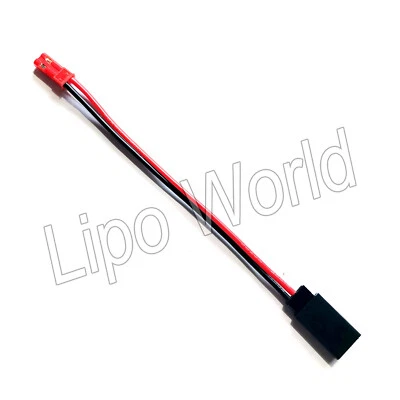 LIPO WORLD Futaba Stecker auf JST BEC Buchse Adapter Kabel Modellbau RX TX Lipo Akku