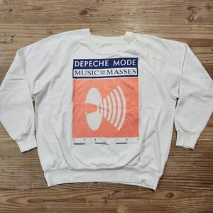 Vintage 1987 Depeche Mode Music For The Masses Womens XL White Sweatshirt USA - Bild 1 von 14