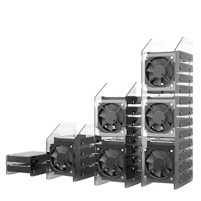 Acryl Festplattenhalterung Halter Box Käfig Festplattenkäfig für HDD Solid State - Bild 1 von 4