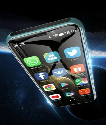 Small mini Android 9.0 smartphones cheap 4G Quad core Face ID cell phone 3GB RAM - Image 1 of 4