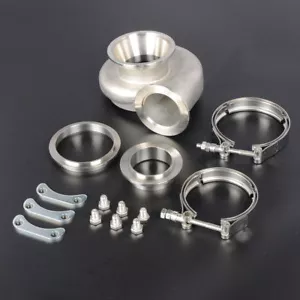 Carcasa en T de acero inoxidable A/R 1.01 para Garrett GT3076R GTX3076R con acabado HKS 3037 84 - Imagen 1 de 6