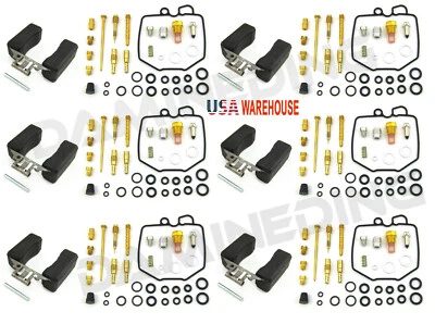 6 X KIT DE RECONSTRUCCIÓN DE REPARACIÓN DE CARBURADOR Y FLOTADOR 79-82 CBX 1000 CBX CBX1050 EE. UU. Foto 1 de 4