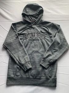 Basix of america Boys grey Graphic print hoodie Daytona beach size S - Picture 1 of 7