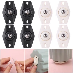 Self Adhesive Pulley Paste Casters Mini Universal Pulley 360º Universal Wheels - Picture 1 of 14
