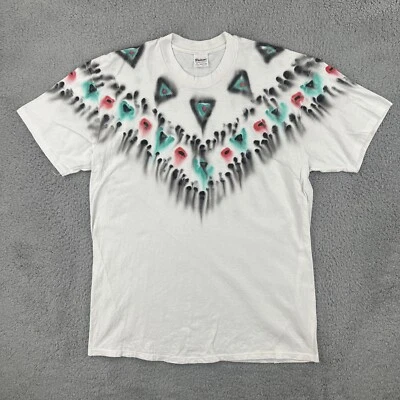 Vtg Stedman Super Hi-Cru Made In USA Single Stitch’s XL White T Shirt 90z Craft - Image 1 of 4