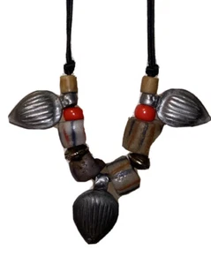 Necklace Vintage Beaded Handcrafted Arrowhead Style Necklace - Picture 1 of 9