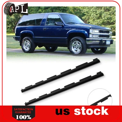 Cinturón de sellado moldura de ventana de puerta 2 piezas para Chevy C1500 C2500 C3500 1988-2000 Foto 1 de 4