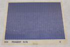 Peugeot 504  -  Ersatzteilekatalog Auf Microfich / Microfilm "09-1974"