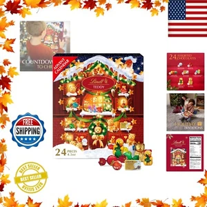 Assorted Chocolates Advent Calendar with Teddy Bears - Perfect Holiday Gift! - Picture 1 of 9
