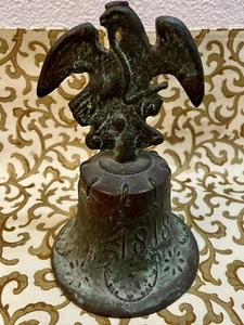 Antique Cast Iron Bronze Mission Bell Spanish Colonial Mexico - Picture 1 of 10