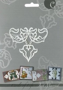 Prägeschablone / Embossing-Folder - " Fleur de Lis - Just Married "  von AVEC - Bild 1 von 1