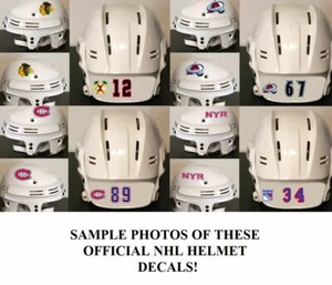 ¡Calcomanías oficiales de casco de hockey SportStar sobre hielo de la NHL! Pegatinas con licencia, TODOS LOS EQUIPOS - Imagen 1 de 81