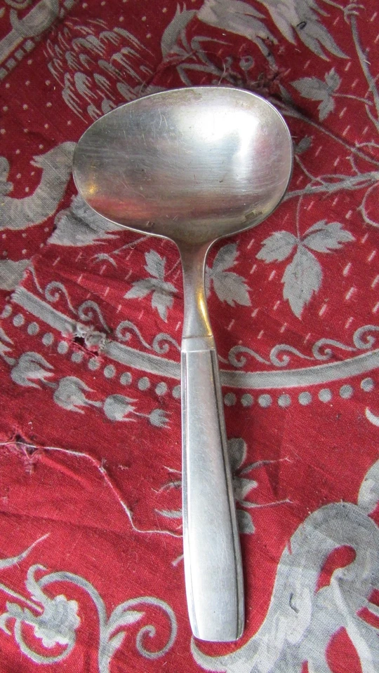 ancienne cuillere a creme sauciere metal argenté poincon epoque 1930 christofle - Photo 1/1