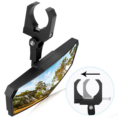 UTV Rear Center View Mirror For 1.65"-2" Polaris RZR 900 1000 Can Am Maverick X3 - Image 1 of 4