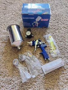 H-827 Gravity Feed Spray Gun 1.4mm/1.7mm New In Box - Picture 1 of 6