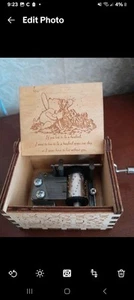 Lovely Wooden Music Box * You Are My Sunshine * Winnie The Pooh *2.5"x2"x1.5" - Picture 1 of 9