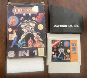 Caltron 6 in 1 (Nintendo NES, 1992) testato/funzionante autentico carrello e scatola raro - Foto 1 di 12