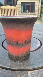 retro vintage fat lava vase - Picture 1 of 8