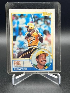 TONY PENA SIGNED CARD 1983 TOPPS AUTOGRAPHED - Picture 1 of 2