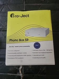 Preamplificador de fono Pro-Ject Phono Box S2 (negro) preamplificador de proyecto - Imagen 1 de 2