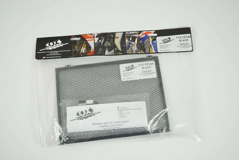 Cox Racing Group Ducati 812 Hyperstrada 2013 Black Radiator Guard 113-15144 Foto 1 de 4