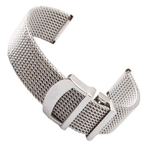 Correa de reloj de malla de acero inoxidable tejida milanesa de alta calidad 20 22 mm ajuste IWC - Imagen 1 de 9