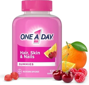 3PACK One A Day Multi+ Hair, Skin & Nails Multivitamin 120 Gummies - Picture 1 of 3