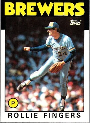 1986 Topps - Rollie Fingers #185 - Image 1 of 2