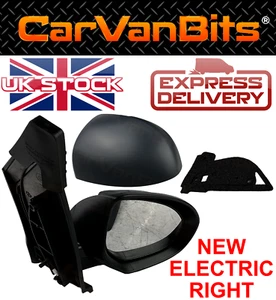 FOR MAZDA 2 DE II MK2 07-14 COMPLETE DOOR MIRROR PRIMED HOUSING CHROME GLASS OS - Picture 1 of 8