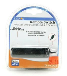 Zeikos ZE-MCDC2 Remote Swith For Nikon D90 & D5000 Digital SLR Cameras. New. - Picture 1 of 1