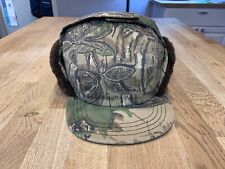 Vtg Bass Pro Shops Hunting Camo Hat with Ear Flaps Men’s Large Insulated USA