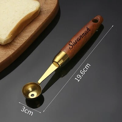 5PC Personalized Fruit Spoon Carving Ball Digger 304 Stainless Steel Knife Scoop - Image 1 of 4