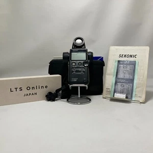 Sekonic L-558 L558 Dual Master Digital Light Meter Strap Cap From JAPAN In-stock - Picture 1 of 16