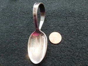 Vintage 1847 Roger Bros Curved Baby Spoon - Silver/Silverplate? - Picture 1 of 4