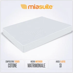 COPRIMATERASSO PER LETTO MATERASSO MATRIMONIALE CON ANGOLI - Foto 1 di 1