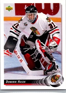 1992-93 Upper Deck Hockey - #92 Dominik Hasek - Picture 1 of 2