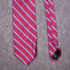 Brooks Brothers Makers Silk Tie Red Striped 3.75" - Picture 1 of 6
