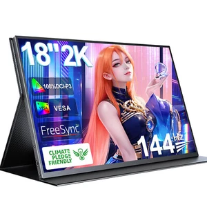 Monitor Portátil 18 Pulgadas 2K 144Hz 100% DCI-P3 FreeSync IPS HDR Gaming Display - Imagen 1 de 7